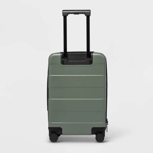 Hardside 20x22 Carry on Spinner Suitcase Green - Made by Design