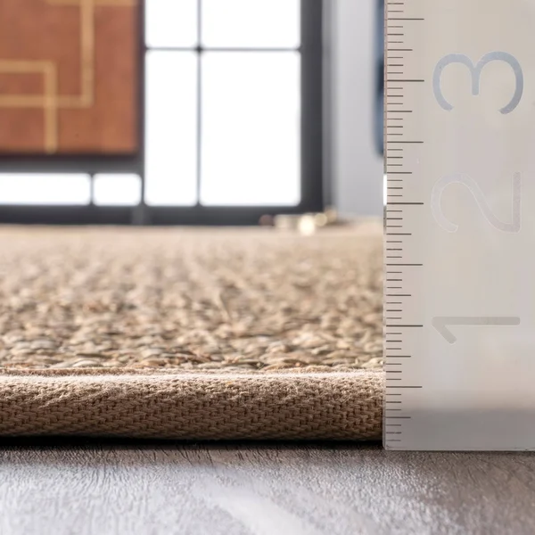 nuLOOM Elijah Seagrass Natural Runner Rug - 2& 6x22 x 6&, Brown