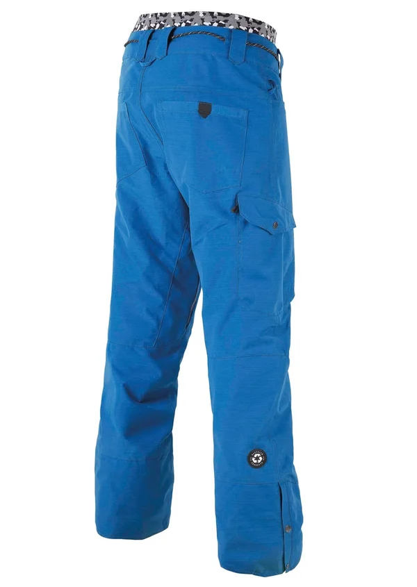 Picture Under Pants Blue - Mens Full-length Trousers, Size - Color Blue