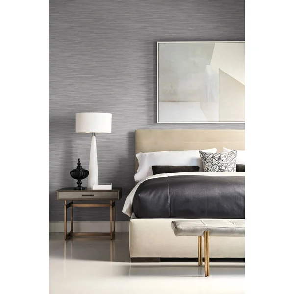 Seabrook Wallpaper Ln11300 Reef Embossed Vinyl Wallpaper in Charcoal