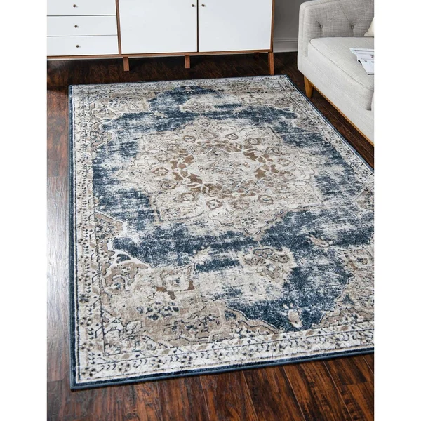 Unique Loom Chateau Roosevelt Rug - 8& 0 x 8& 0, Round