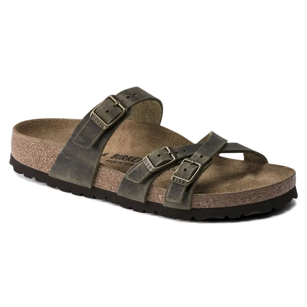 Birkenstock Women's Franca Sandal - Jade Oiled Leather N, 42