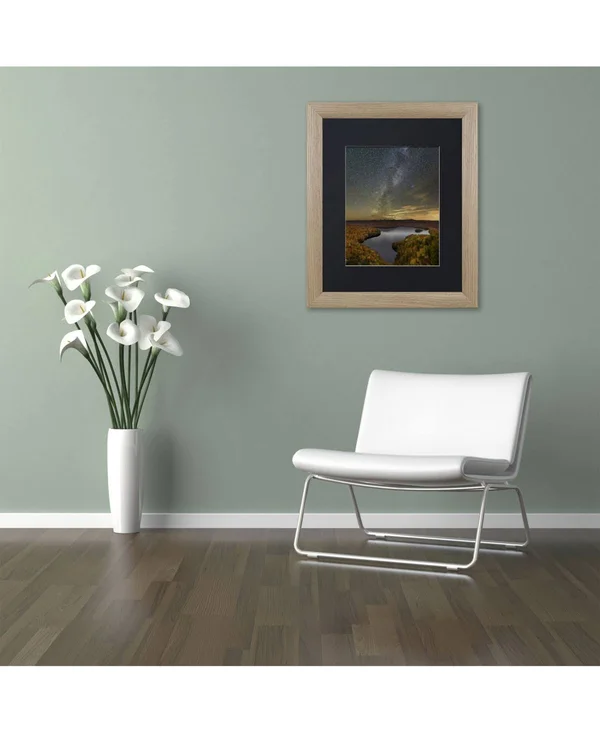 Trademark Fine Art &Harvest Sky& by Michael Blanchette Framed Photographic Print - Size: 14x22 H x 11x22 W x 0.5x22 D, Matte Col