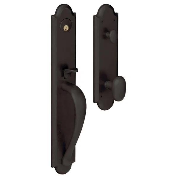 Baldwin 6402102FD Boulder Handleset Full Dummy Set Oil Rubbed Bronze