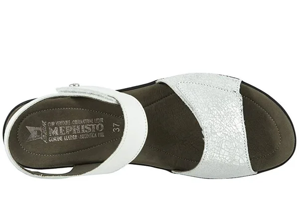 Mephisto Women's Pattie White Silk/Silver