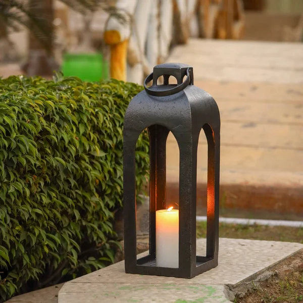 22x22 Cast Metal Outdoor Lantern Natural - Smith & Hawken