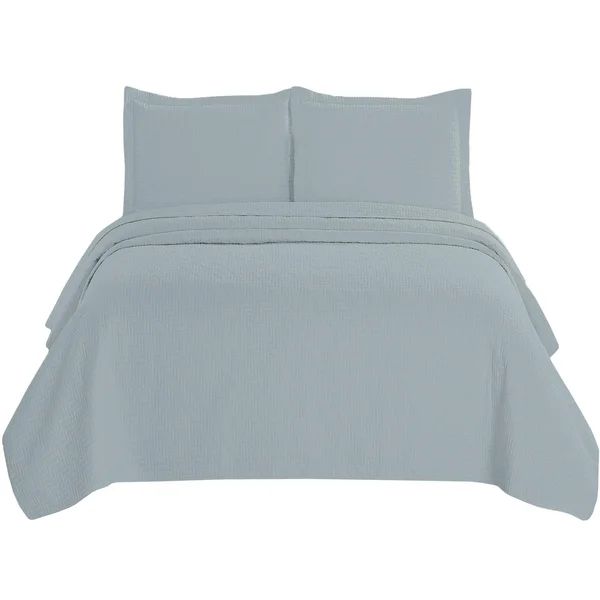 Home Fashion Designs Emerson Collection 3 Piece Quilt Set Twin Other Won Blue Won Blue