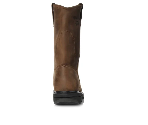 Wolverine 10x22 Leather Wellington Steel Toe Boots - Men's Brown