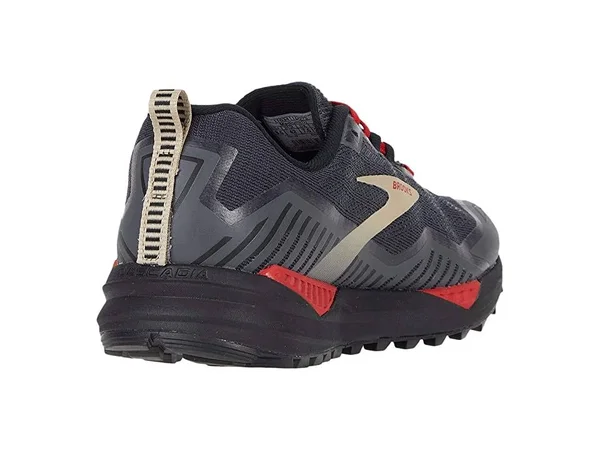 Brooks Men's Cascadia 15 GTX Waterproof Trail Running Shoes, Black/Red