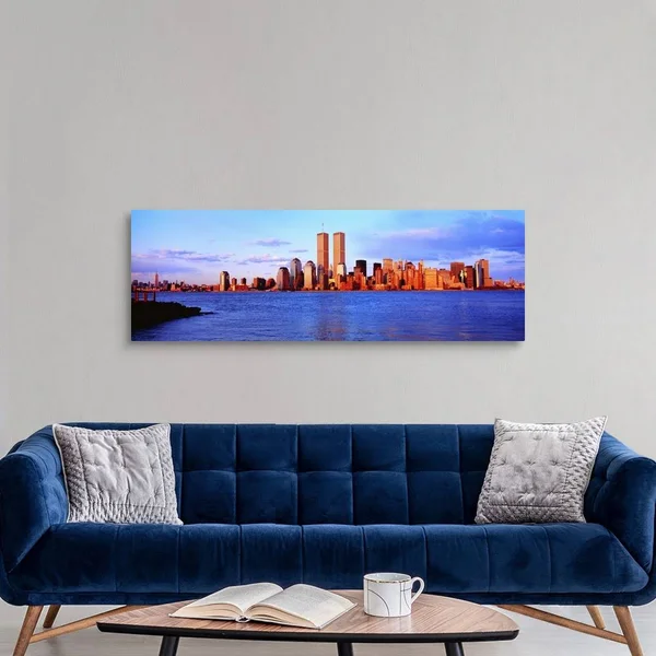 New York City, Skyline with World Trade Center, Canvas Wall Art, 60x20, Great Big Canvas