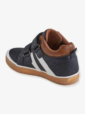 High Top Trainers with Touch Fasteners, for Boys Black