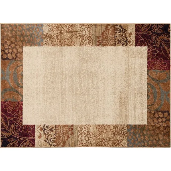 Tayse Elegance 5202 Beige 7 ft. 10 in. Round Transitional Area Rug