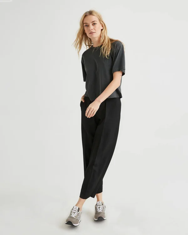 Richer Poorer Women's Relaxed Crop Tee - White