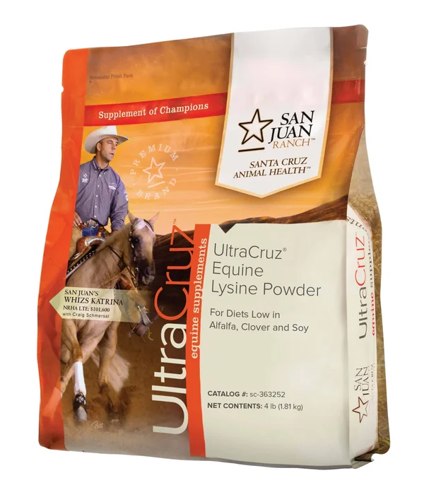 UltraCruz Equine Lysine (Pure) Supplement for Horses, 4 lb, Powder (360 Day Supply)