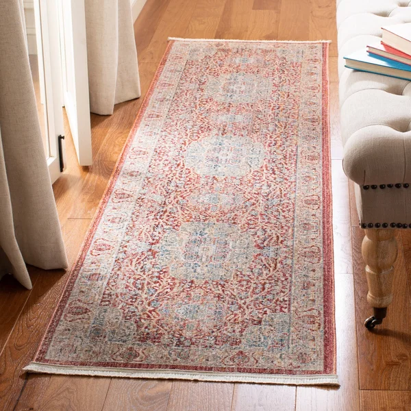 Safavieh Kenitra 600 Rug Collection KRA672R - Red - Blue - 3& x 5&
