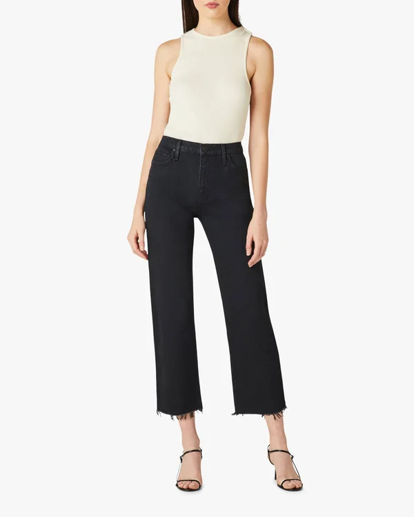 Hudson Remi High-Rise Crop Straight Jeans - Worn in, Women's, 29