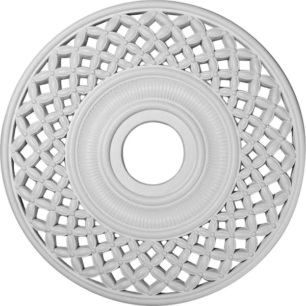 22 1/4 inchod x 4 3/4 inchid x 1 1/4 inchp Robin Ceiling Medallion (Fits Canopies Up to 6 1/4 inch) - Hand-Painted Iridescent Gol