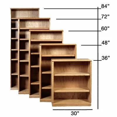 McIntosh Standard Bookcase Loon Peak Color: Red Oak - Size: 72x22 H x 36x22 W x 13x22 D