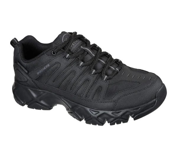 Skechers Men's Relaxed Fit Crossbar Stilholt Hiking Shoe - Black/Black
