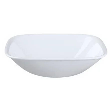 Corelle Square Pure White 30 Piece Dinnerware Set, Service for 6