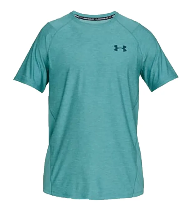 Under Armor Mk1 Training Shirt Breathable Men's Sports Shirt with HeatGear Turquoise