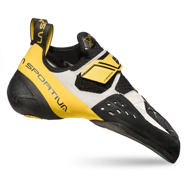 La Sportiva Men's Solution Climbing Shoe - 44.5 - White, Yellow
