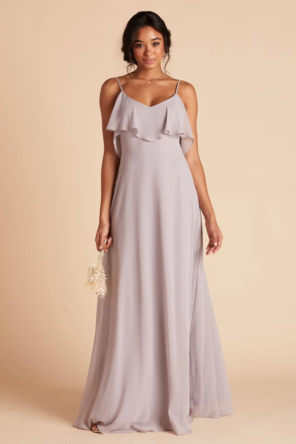 Birdy Grey Jane Convertible Chiffon Bridesmaid Dress in Lilac L - Lilac