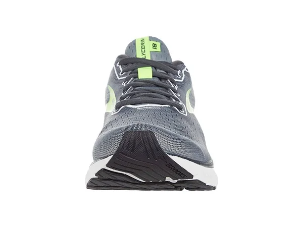 Men's Brooks Glycerin 18 - Grey/Ebony/Nightlife - Size 9.5