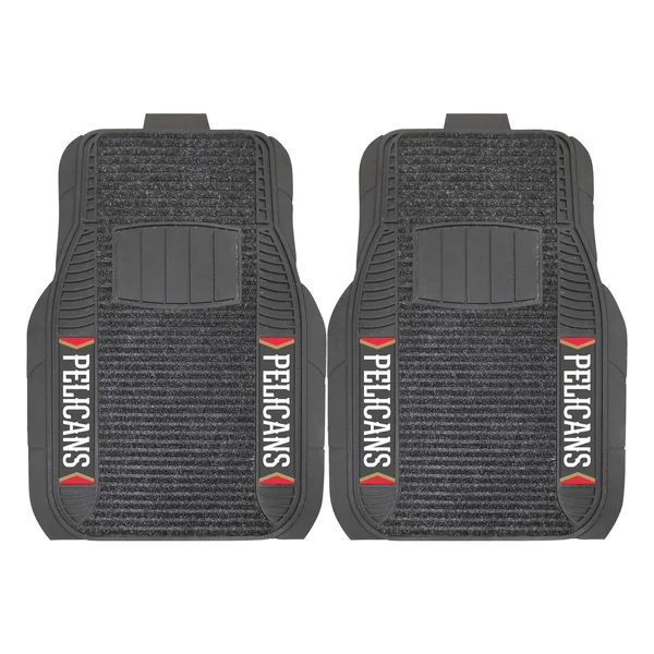 Fanmats - NBA - New Orleans Pelicans 2-pc Deluxe Car Mat Set