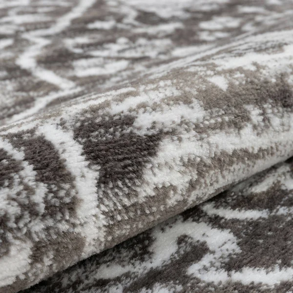 Well Woven Dazzle Disa Vintage Distressed Oriental Medallion Grey 9 ft. 3 in. x 12 ft. 6 in. Area Rug