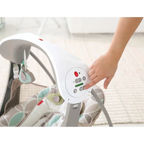 Fisher-Price Deluxe Take-Along Swing & Seat - White/Tan
