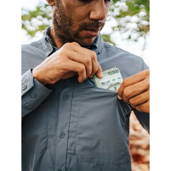 ExOfficio Men's Tellico LS Shirt - Medium - Koi