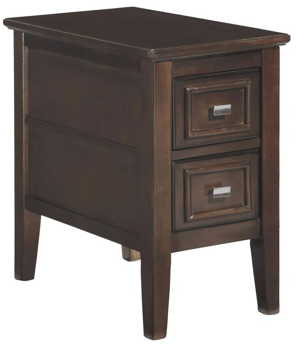 Ashley Chair Side End Table Larimer - Dark Brown