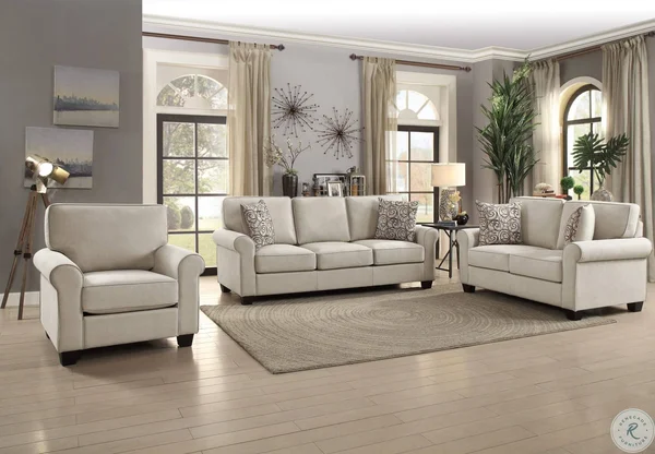 Selkirk Sofa w/ Queen Sleeper (Sand) by Homelegance