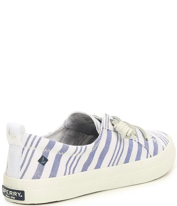 Sperry Women's Crest Vibe Beach Stripe Sneaker - Blue