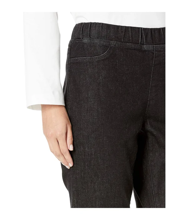 Eileen-Fisher Organic Cotton Soft Stretch Denim Jegging in Vintage Black Vintage Black, Xs