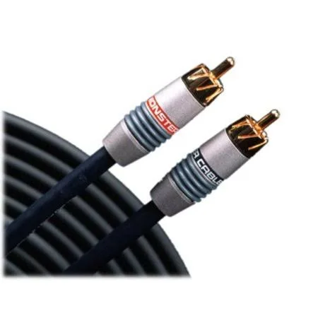 Monster Cable Interlink 400 MKII Advanced Bandwidth Balanced - Audio cable - Black - 6.6 ft - M RCA to M RCA