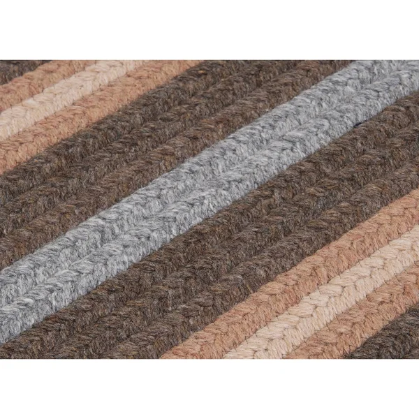 Colonial Mills Sterling Braided Reversible Rug USA Made - 8& x 10&, Blue