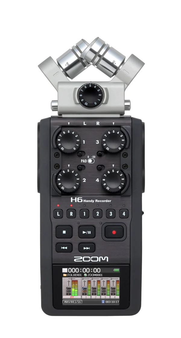 Zoom H6 Handy Recorder with Interchangeable Microphone System