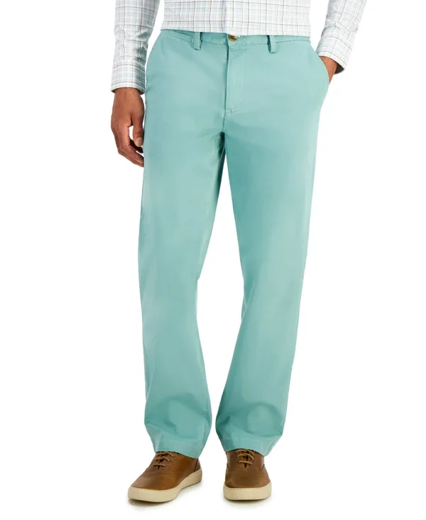 Club Room Men's Four-Way Stretch Pants, Created for Macy&s - Mint