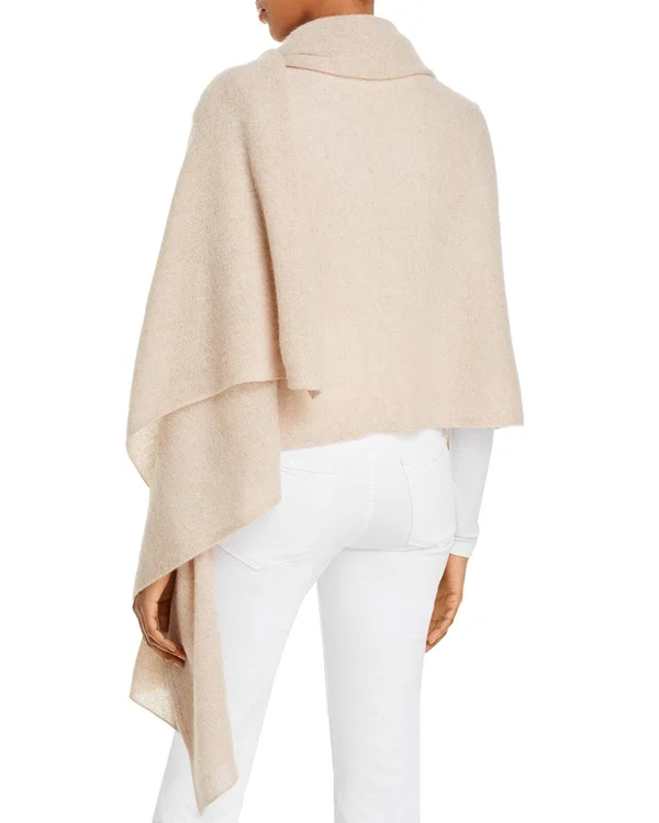 C by Bloomingdale's Cashmere Travel Wrap - 100% Exclusive Yellow/Ivory Twist