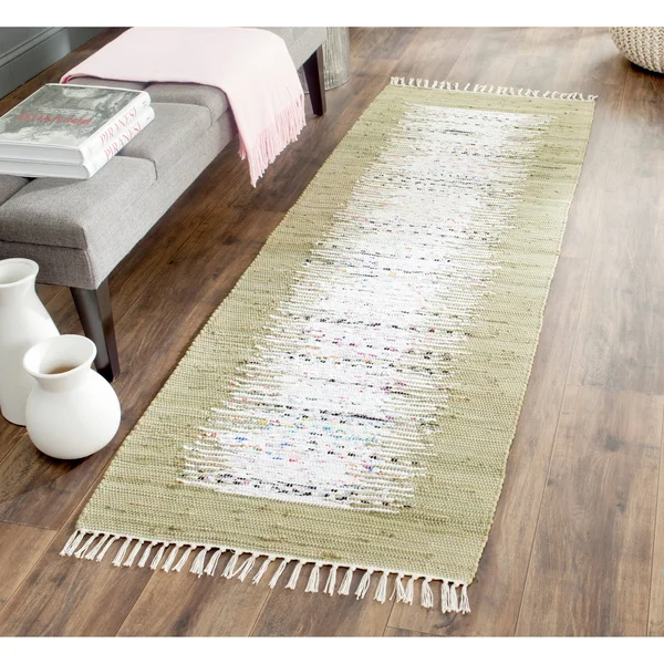 Safavieh Montauk MTK711G 2&3x22 x 9&0x22 Runner Ivory, Grey Area Rug