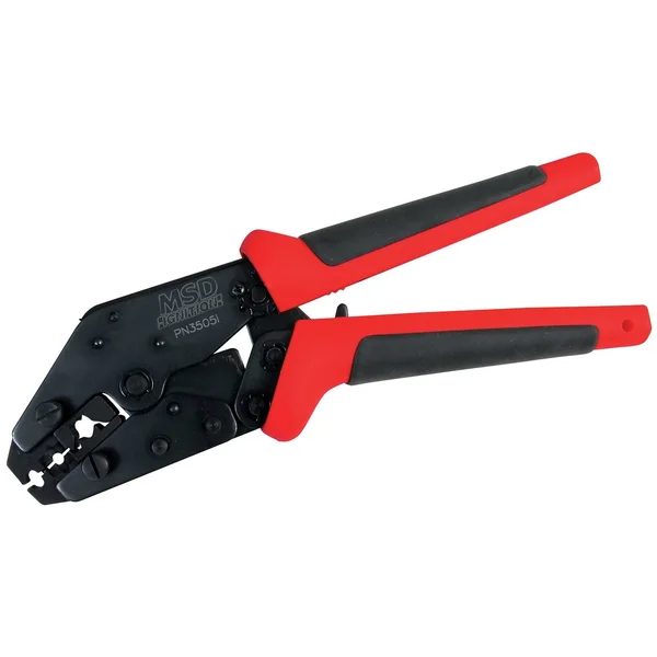 MSD Pro Crimp Tool Rachet Action - Black/Red