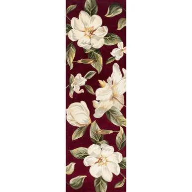 Catalina Red Magnolia Rug - 3 x 8