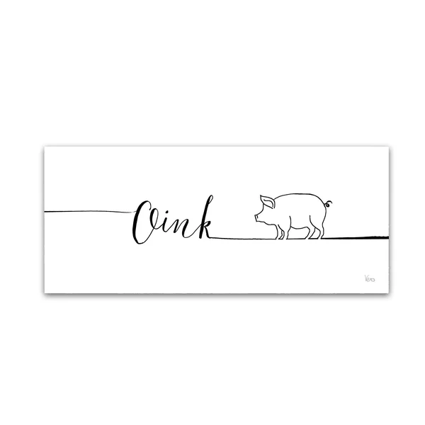 Trademark Fine Art 'Underlined Farm I' Canvas Art by Veronique Charron, Size: 14 x 32
