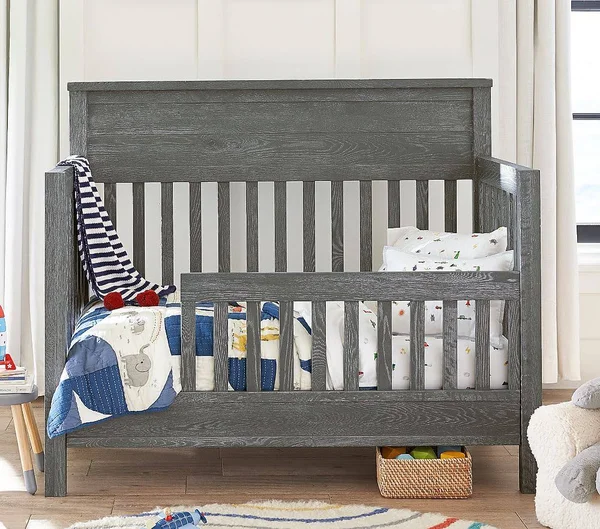 Charlie 4-in-1 Toddler Bed Conversion Kit - Weathered Navy, UPS