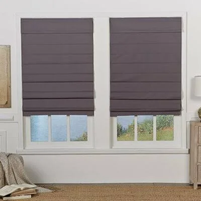 Insulating Cordless Blackout Roman Shade Symple Stuff Finish: Gray, Size: 31x22W x 72x22L
