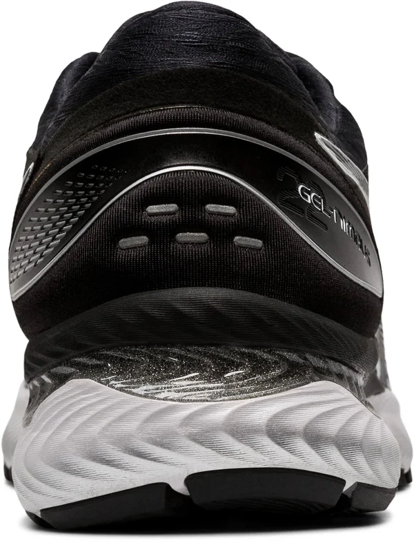 Asics GEL-Nimbus 22 White/Black Men's Running Shoes, Size: 6