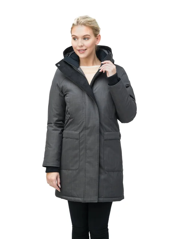 Nobis Merideth Parka - Women's -Crosshatch Steel Grey-X-Small