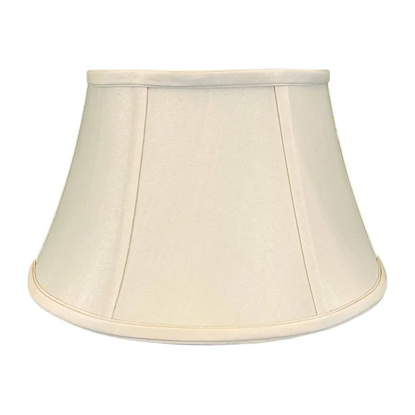 Royal Designs Shallow Drum Bell Bouillotte Lamp Shade, Beige, 9.5x15x8 - Single
